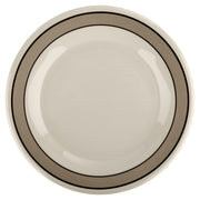 G.E.T. Enterprises WP-12 GET Diamond Mardi Gras Melamine Plate, 12" Diameter, 12/Case - Cambridge Ivory Striped