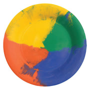 G.E.T. Enterprises WP-12 GET Diamond Mardi Gras Melamine Plate, 12" Diameter, 12/Case - Celebration Multicolored