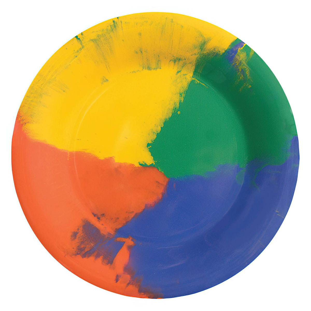G.E.T. Enterprises WP-12 GET Diamond Mardi Gras Melamine Plate, 12" Diameter, 12/Case - Celebration Multicolored