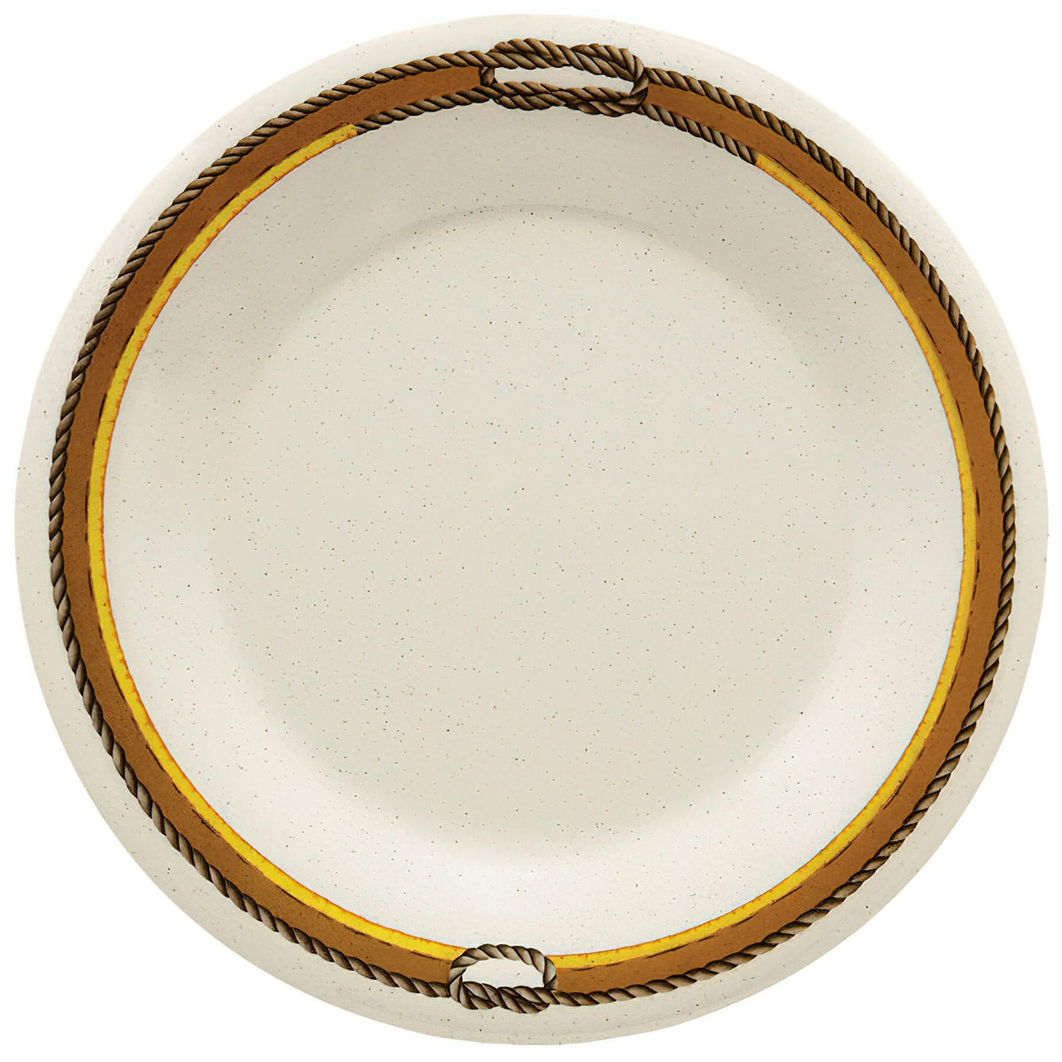 G.E.T. Enterprises WP-5-RD GET Diamond Rodeo Melamine Plate, 5 1/2" Diameter, Ivory, 48/Case - Default Title