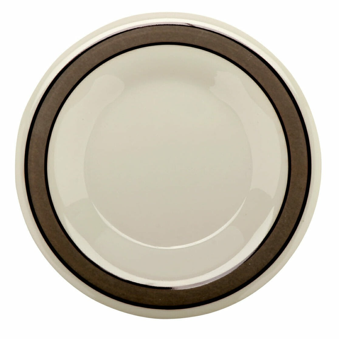 G.E.T. Enterprises WP-6 GET Red Sensation Red Melamine Plate, 6 1/2" Diameter, 48/Case - Diamond Cambridge Ivory Striped