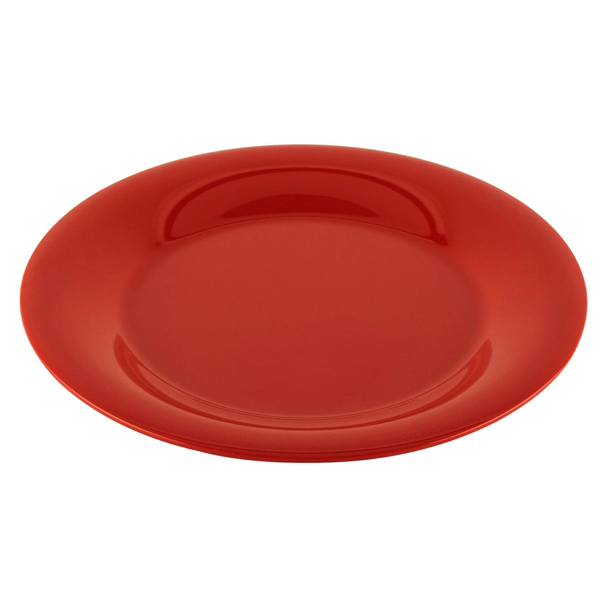 G.E.T. Enterprises WP-7 GET Red Sensation Red Melamine Plate, 7 1/2" Diameter, 48/Case - Diamond Harvest Cranberry