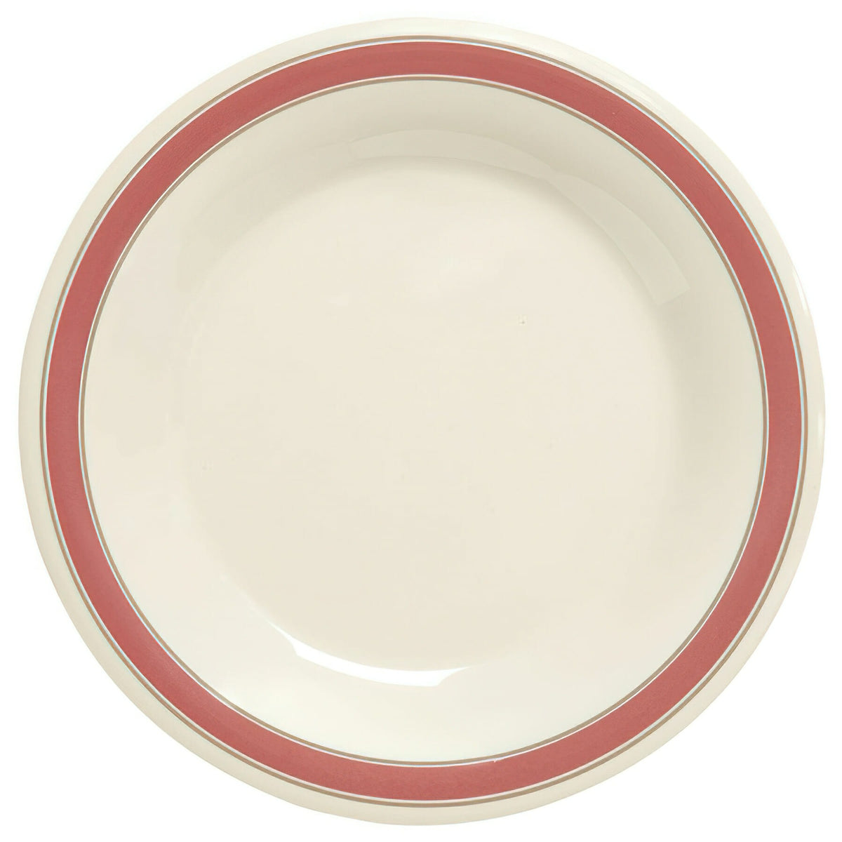 G.E.T. Enterprises WP-9-OX GET Diamond Oxford Melamine Plate, 9" Diameter, White, 24/Case - photo 2