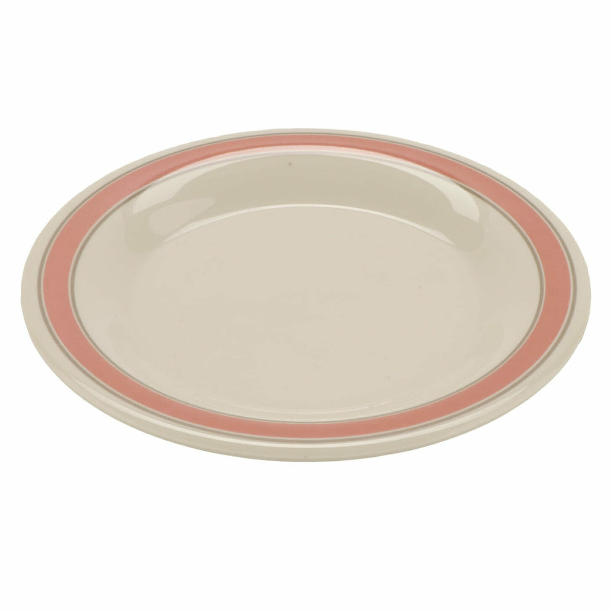 G.E.T. Enterprises WP-9-OX GET Diamond Oxford Melamine Plate, 9" Diameter, White, 24/Case - Default Title