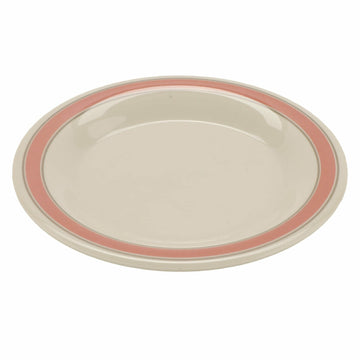 G.E.T. Enterprises WP-9-OX GET Diamond Oxford Melamine Plate, 9" Diameter, White, 24/Case - Default Title