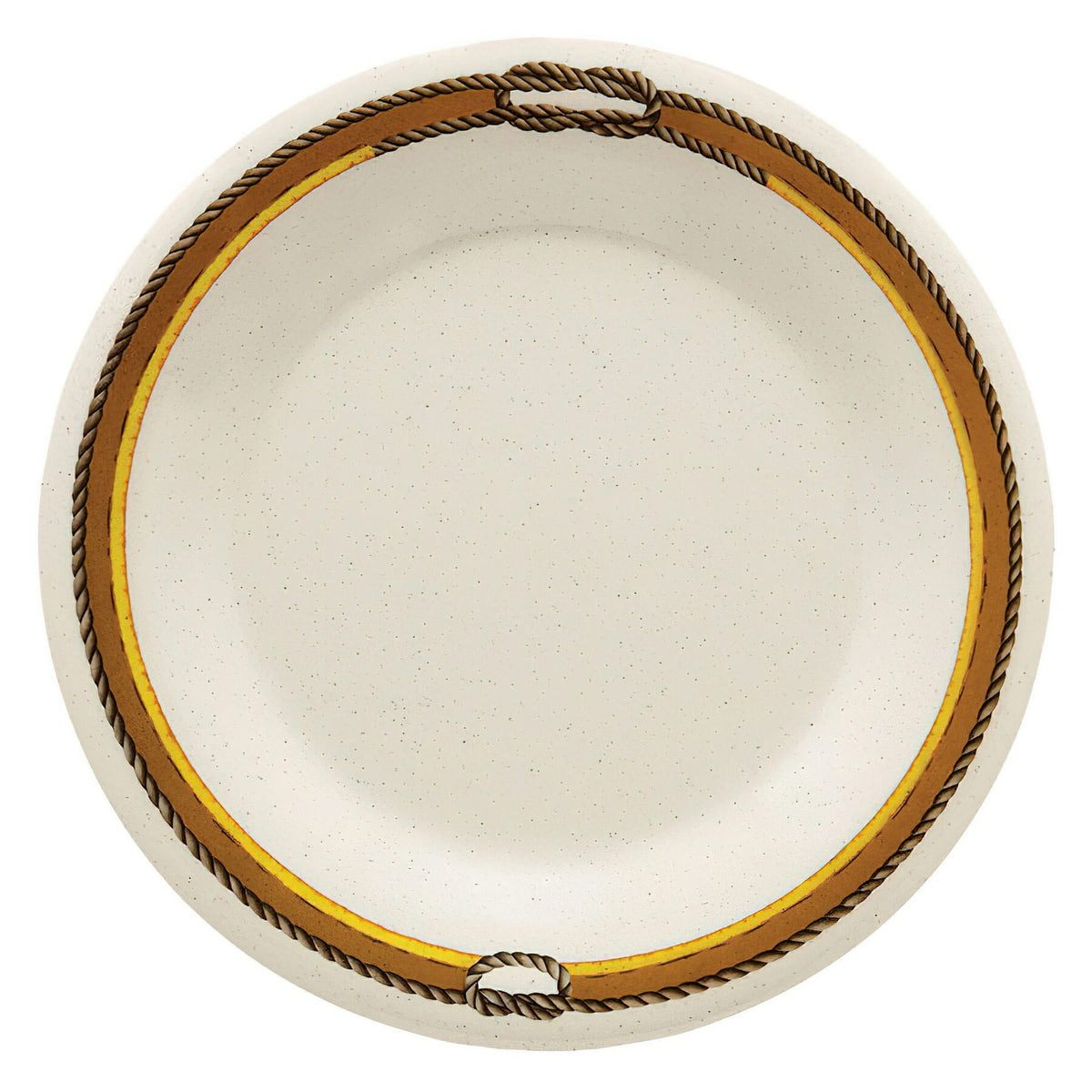 G.E.T. Enterprises WP-9-RD GET Diamond Rodeo Melamine Plate, 9" Diameter, Ivory, 24/Case - Default Title