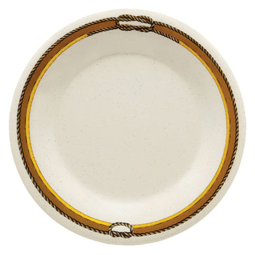 G.E.T. Enterprises WP-9-RD GET Diamond Rodeo Melamine Plate, 9" Diameter, Ivory, 24/Case - Default Title