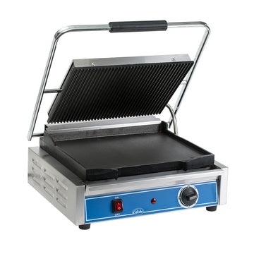 Globe Sandwich Grill, Single, 120V - Grooved Iron Sandwich