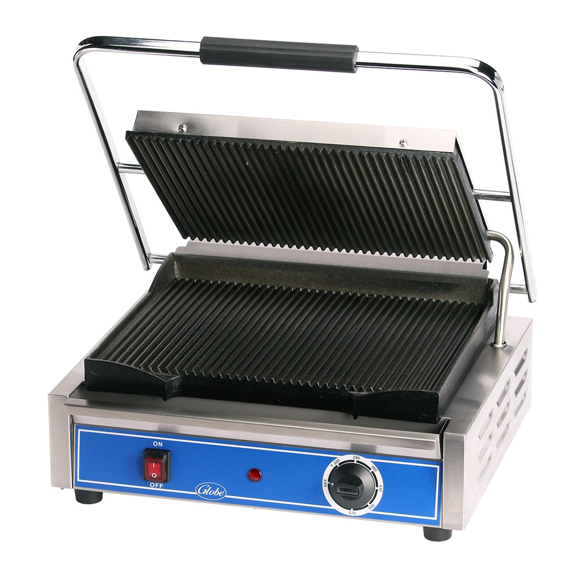 Globe Sandwich Grill, Single, 120V - Smooth Iron Sandwich