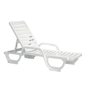 Grosfillex Resin Chaise - 44031104 White