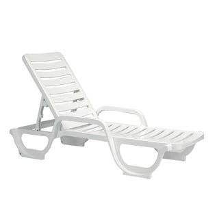 Grosfillex Resin Chaise - 44031104 White