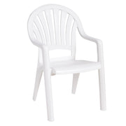 Grosfillex Resin Armchair, 23 1/2" Wide - White