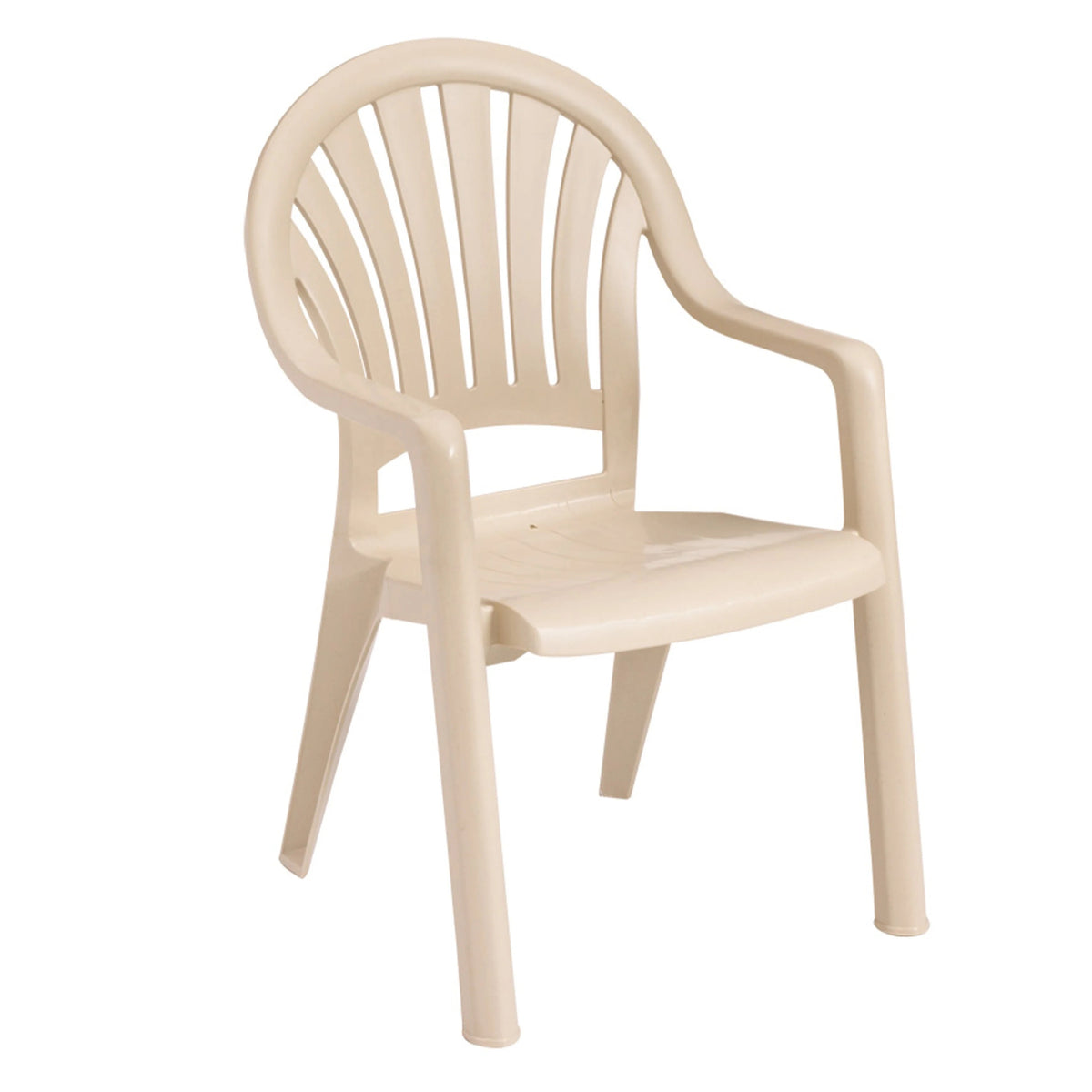 Grosfillex Resin Armchair, 23 1/2" Wide - Sandstone
