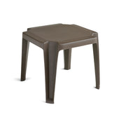 Grosfillex Resin Low Table, 17" x 17" - Bronze