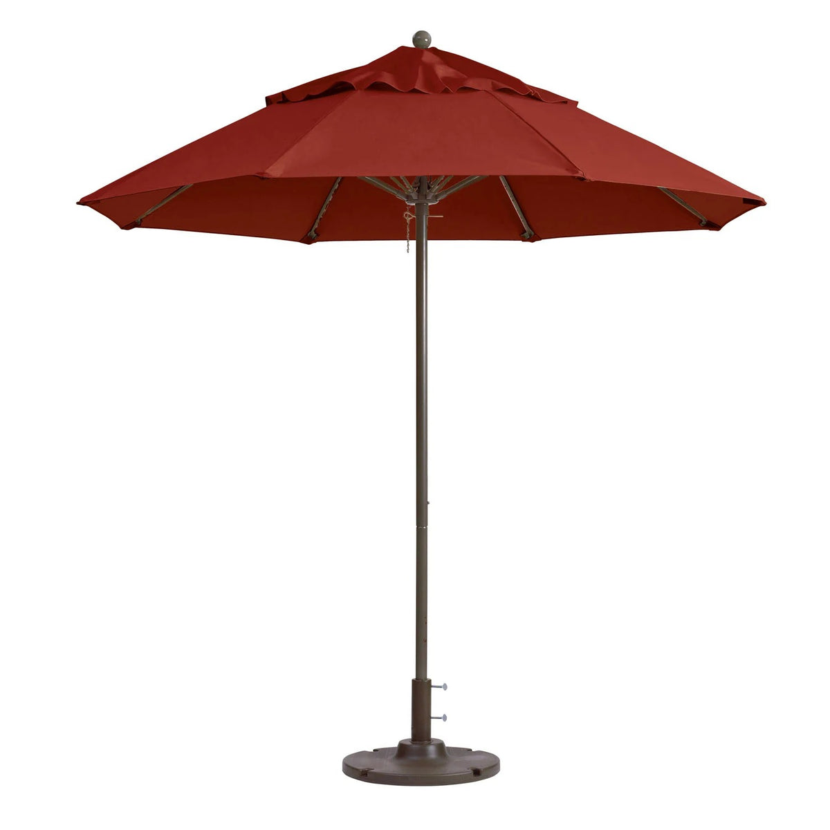 Grosfillex Fiberglass Umbrella, 7 1/2' Diameter - Terracotta