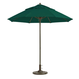 Grosfillex Fiberglass Umbrella, 9' Diameter - Forest Green