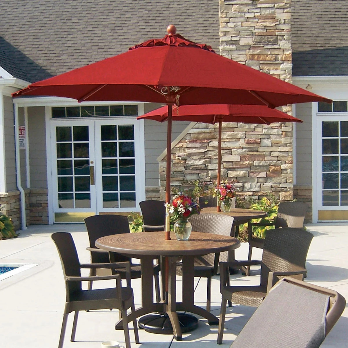 Grosfillex Fabric Umbrella, 9' Diameter - photo 2