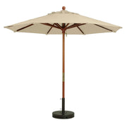 Grosfillex Fabric Umbrella, 9' Diameter - Khaki