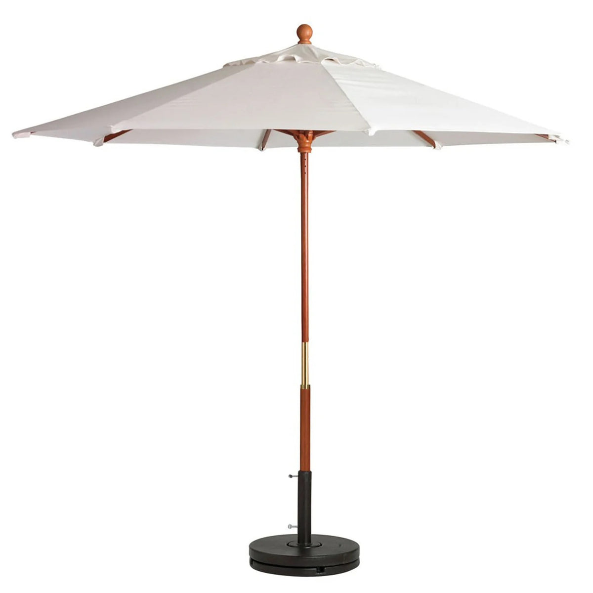 Grosfillex Fabric Umbrella, 9' Diameter - White