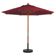 Grosfillex Fabric Umbrella, 9' Diameter - Burgundy