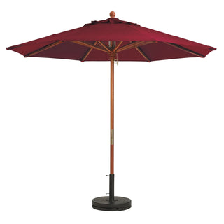 Grosfillex Fabric Umbrella, 9' Diameter - Burgundy