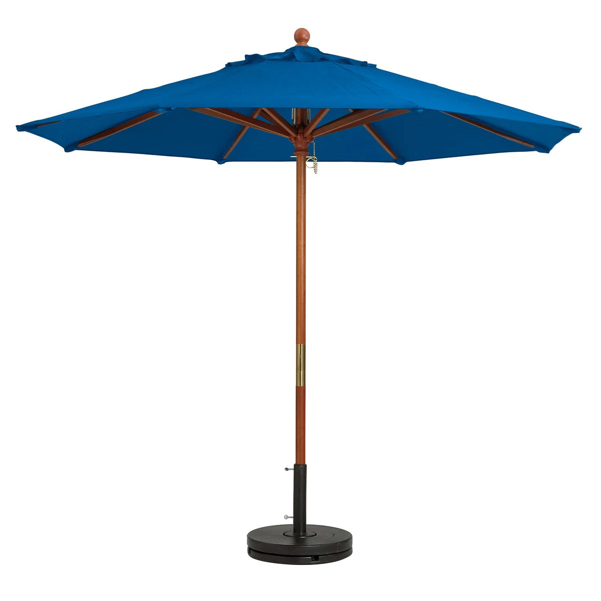 Grosfillex Fabric Umbrella, 9' Diameter - Pacific Blue