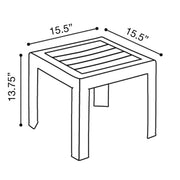 Grosfillex Resin Low Table, 16" x 16" - photo 5