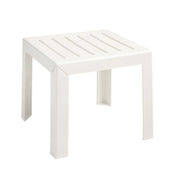 Grosfillex Resin Low Table, 16" x 16" - x White