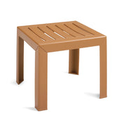 Grosfillex Resin Low Table, 16" x 16" - x Teakwood