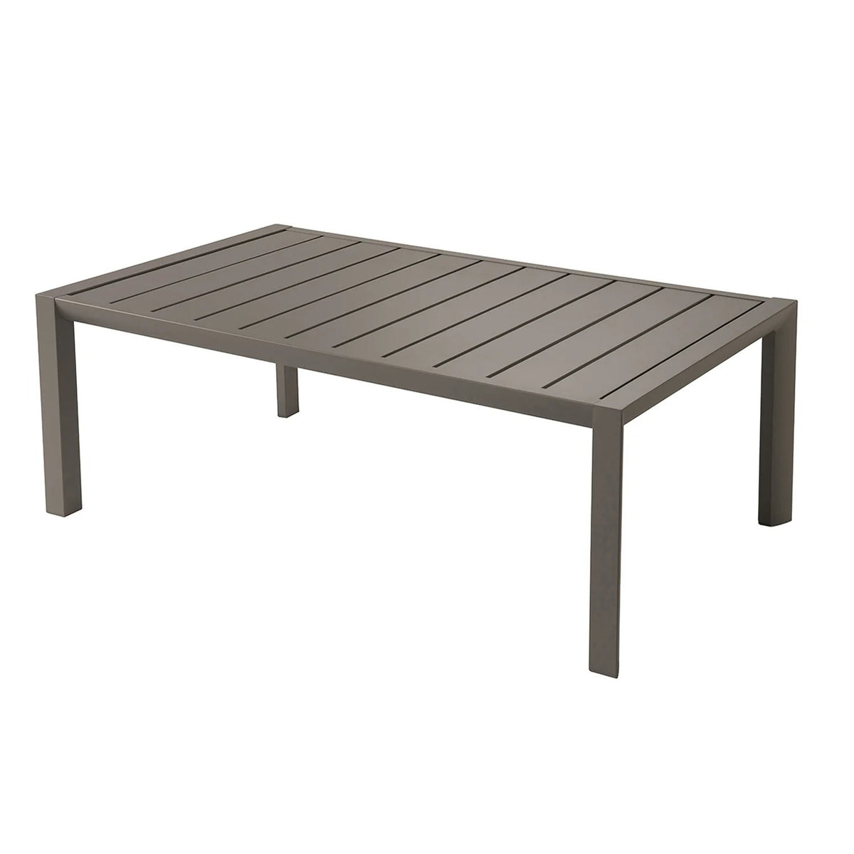 Grosfillex Aluminum Cocktail Table, 23 1/2" x 39 1/4" - Bronze