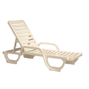 Grosfillex Resin Chaise - Sandstone