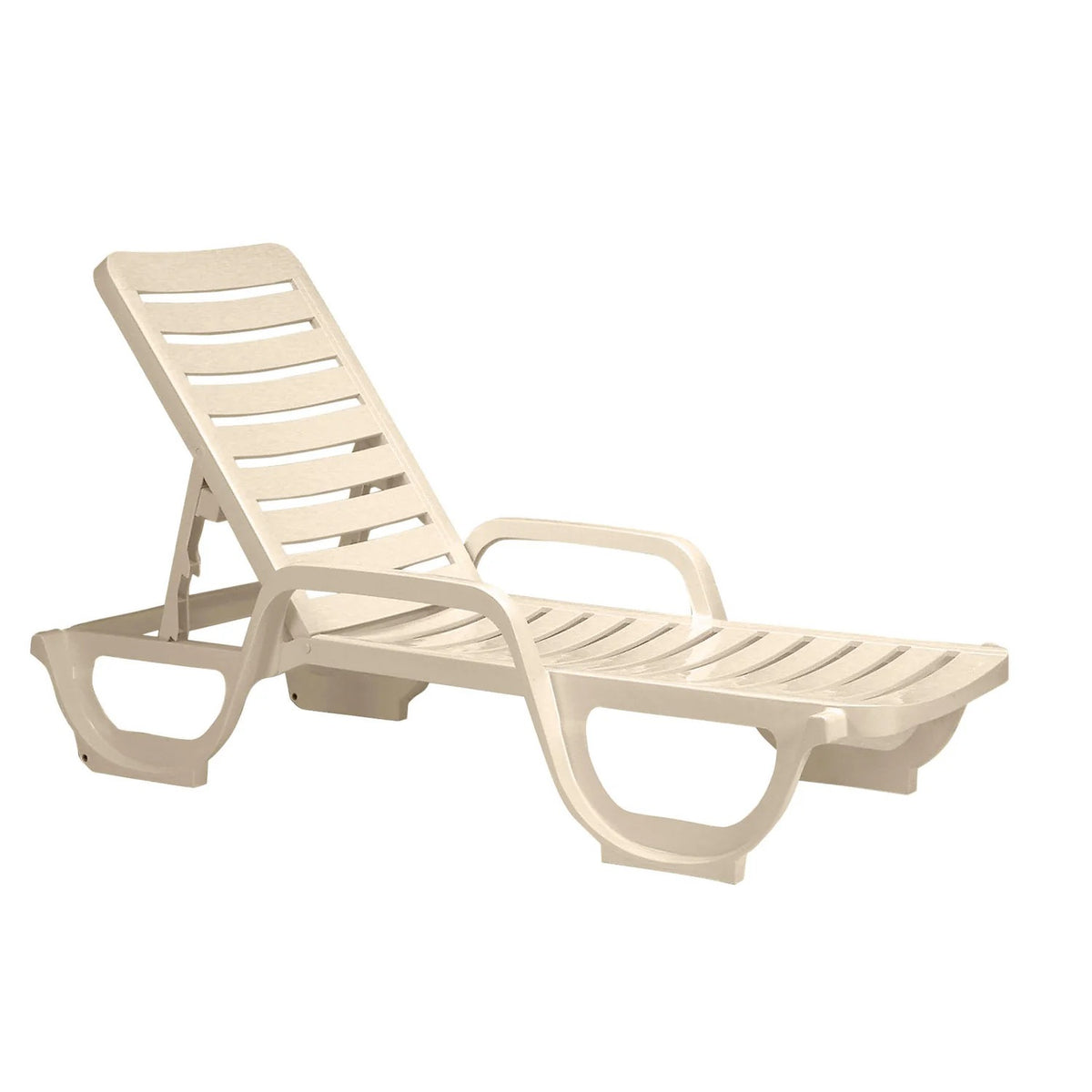 Grosfillex Resin Chaise - Sandstone