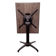 Grosfillex UT168017 Aluminum Table Base, 19 1/2" x 19 1/2", Black - photo 3