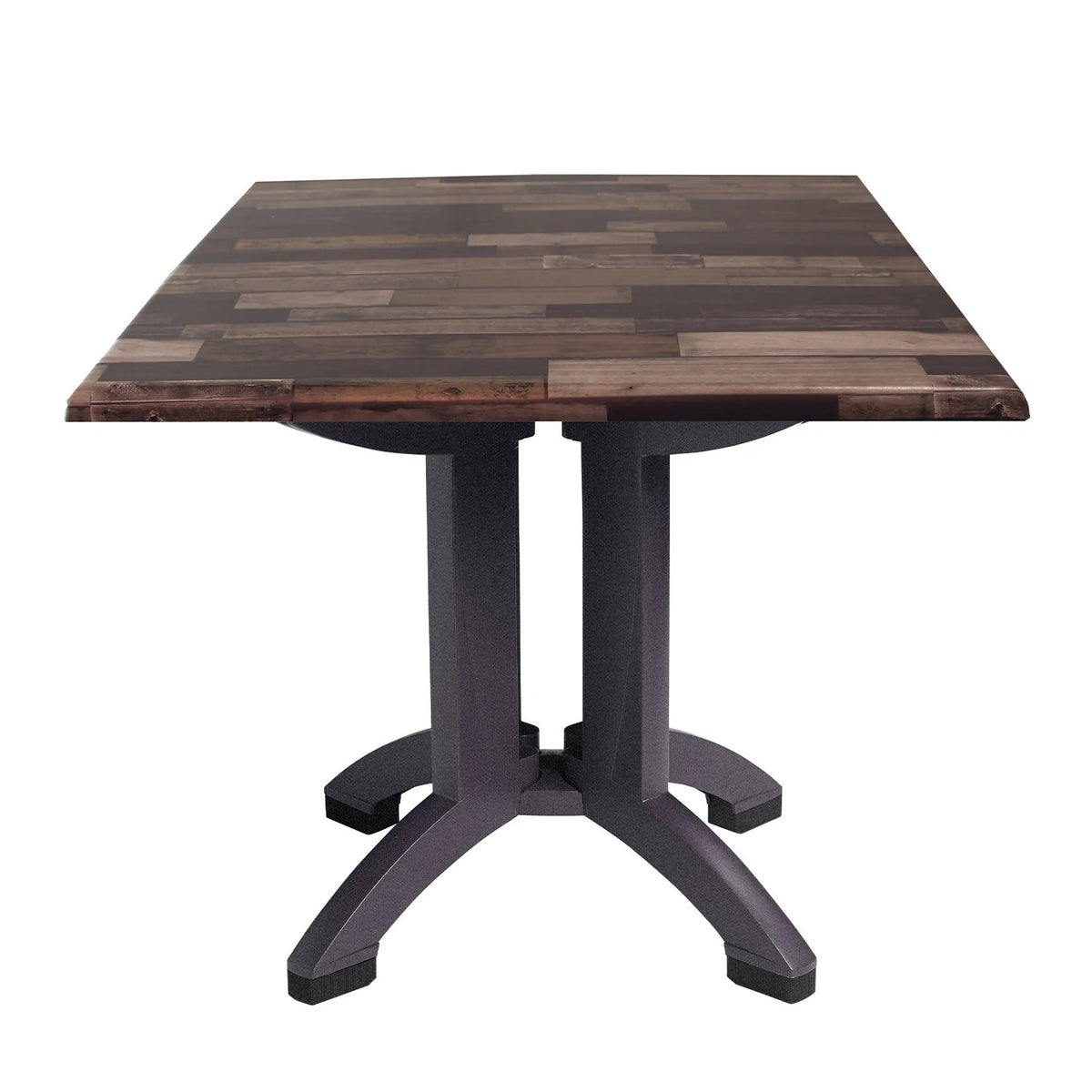 Grosfillex Table, 32" x 32" - Shiplap