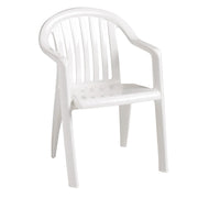 Grosfillex Resin Armchair, 21" Wide - White