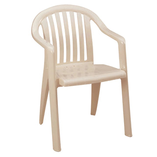 Grosfillex Resin Armchair, 21" Wide - Sandstone