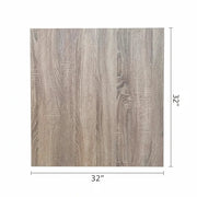 Grosfillex Veneer Table Top, 32" x 32" - photo 5