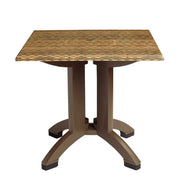 Grosfillex Table, 29" High, Brown - 36"