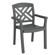 Grosfillex Resin Armchair, 24" Wide - 34 3/4"