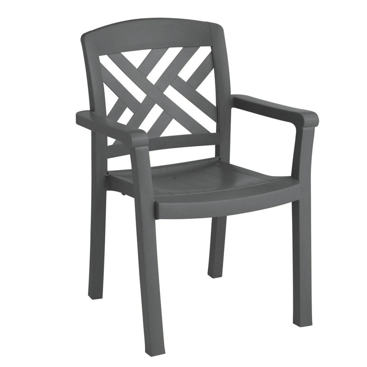Grosfillex Resin Armchair, 24" Wide - 34 3/4"