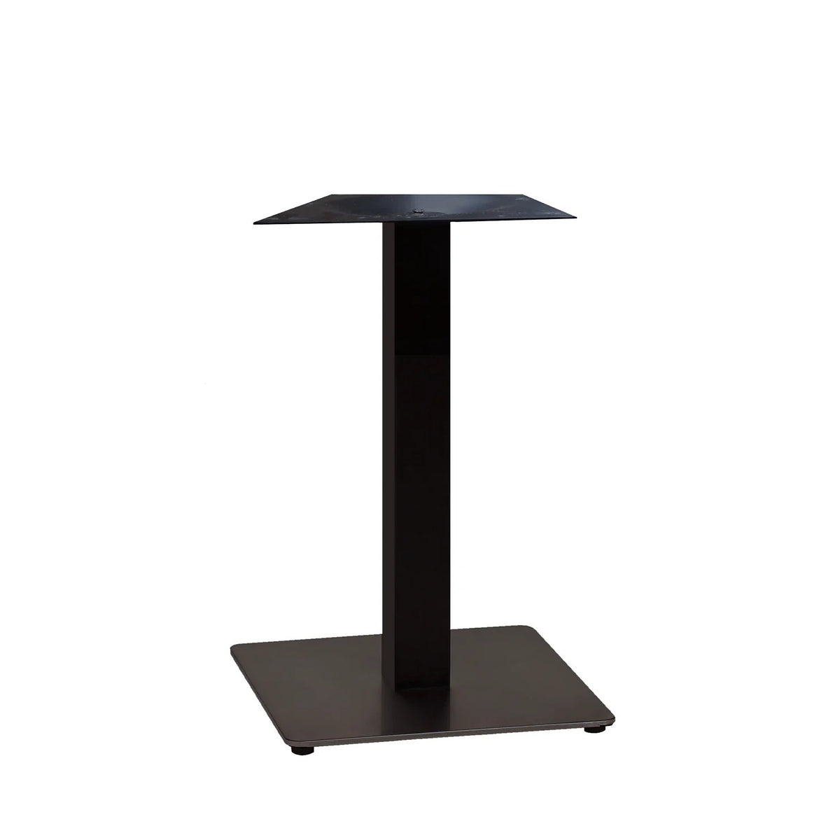 Grosfillex US503017 Stainless Steel Table Base, 18" x 18", Black - Default Title