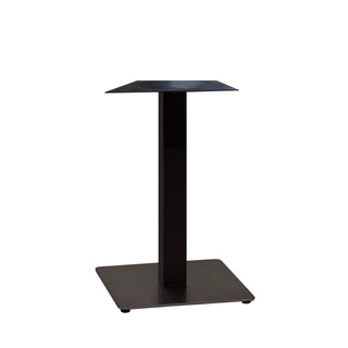 Grosfillex US503017 Stainless Steel Table Base, 18" x 18", Black - Default Title
