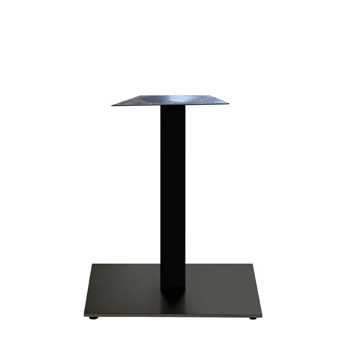 Grosfillex US504017 Stainless Steel Table Base, 22" x 22", Black - Default Title