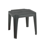 Grosfillex Resin Low Table, 17" x 17" - Gray
