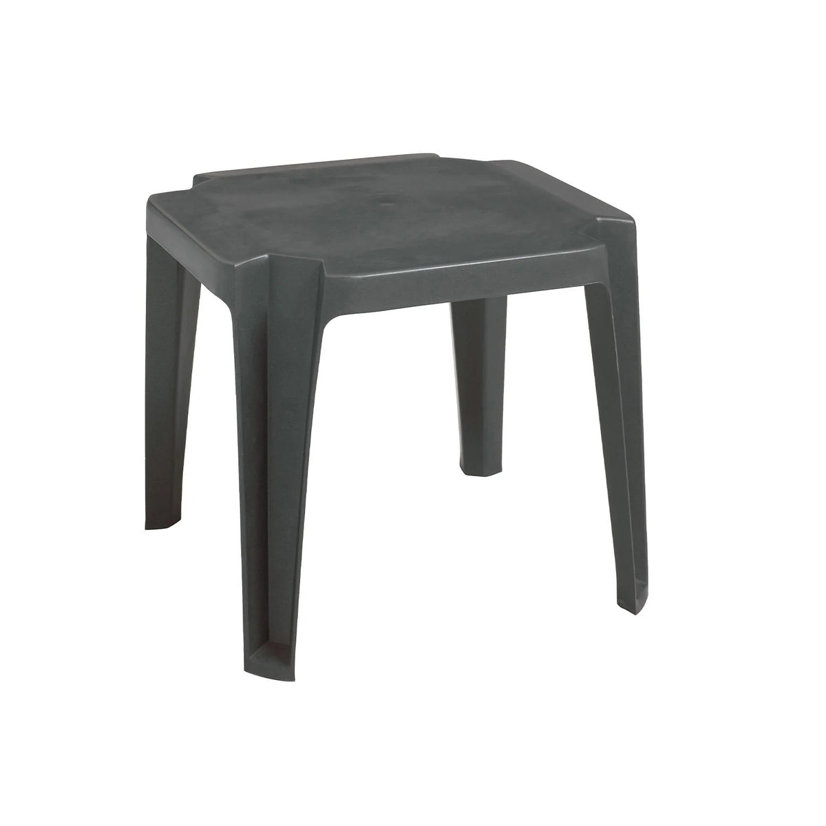 Grosfillex Resin Low Table, 17" x 17" - Gray