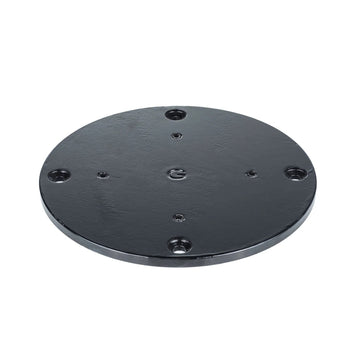 Grosfillex US603017 Deck Plate, 12" Diameter, Black - Default Title