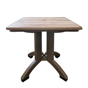 Grosfillex Table, 32" x 32" - Brown