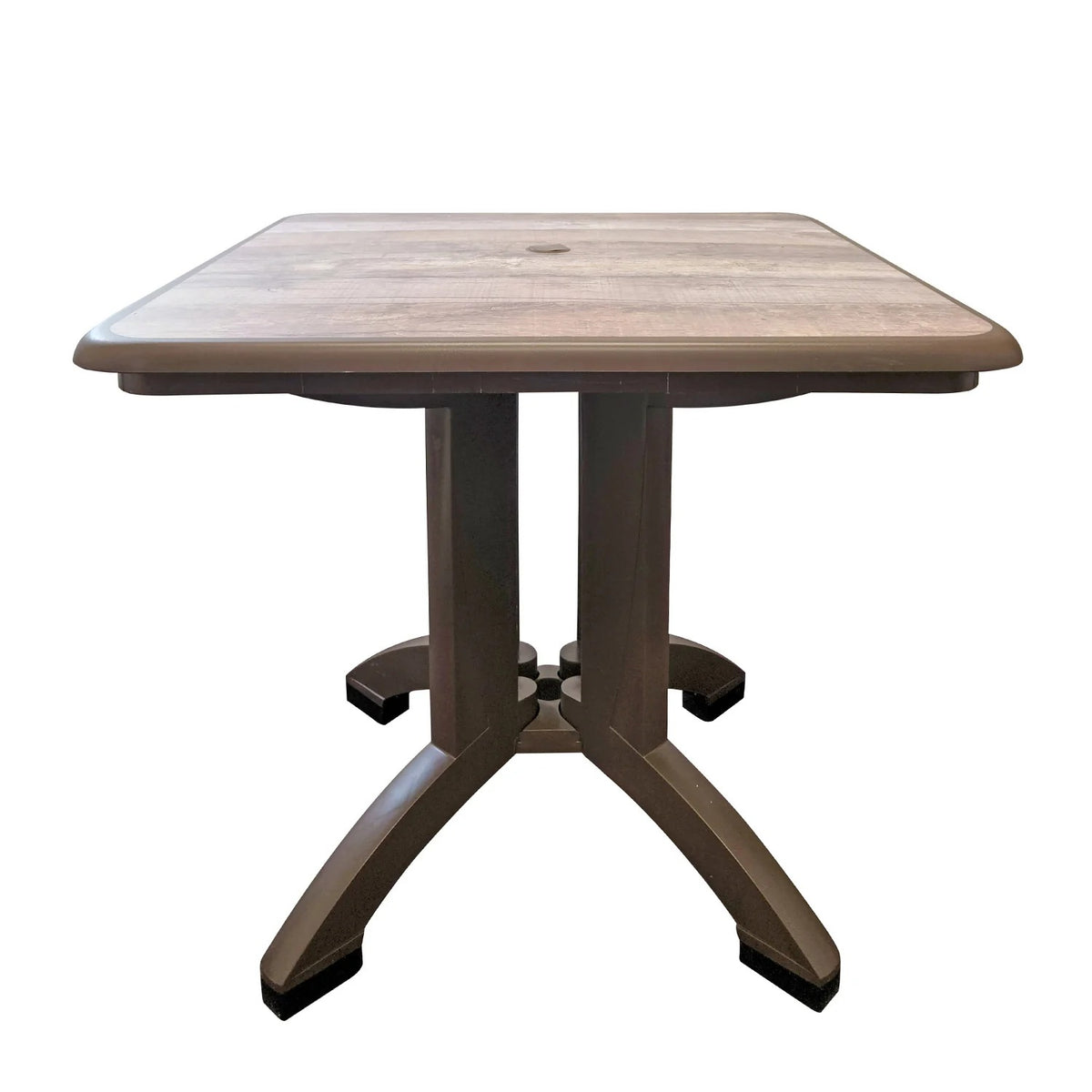 Grosfillex Table, 32" x 32" - Brown