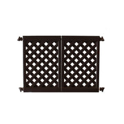 Grosfillex Resin Patio Fence, 46 1/2" Long - Black