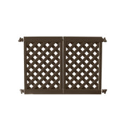 Grosfillex Resin Patio Fence, 46 1/2" Long - Brown